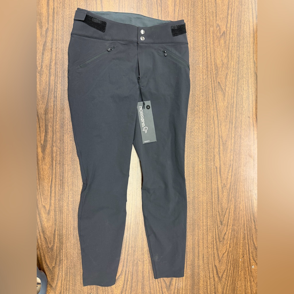 New Norrna Sz S Falketind Flex1 Slim Hiking Camp Pants Dark Gray Caviar